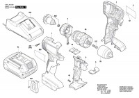 Bosch 3 601 JK3 300 Gsb 18V-45 Cordl Perc Screwdr 18 V / Eu Spare Parts